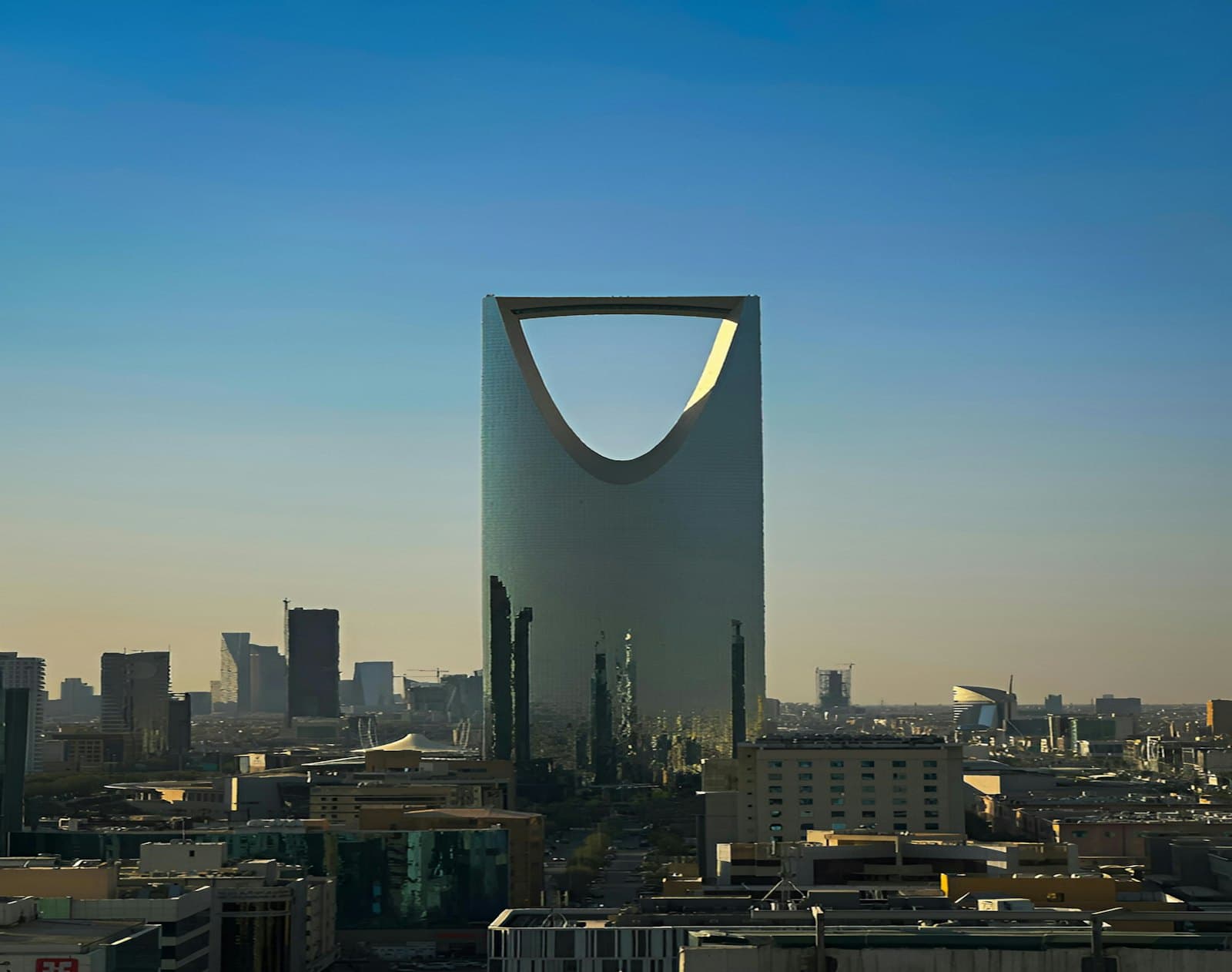 Kingdom Centre and the Riyadh skyline